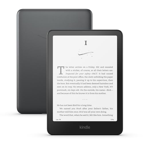 Amazon Kindle Paperwhite Signature Edition 32GB (newest model) – Our fastest Kindle with auto-adjusting front light, wireless charging, and weeks of battery life – Metallic Black
