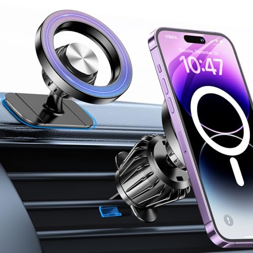 for Magsafe Car Mount【20 Strong Magnets 】Magnetic Phone Holder for Car Phone Holder Mount Dash【360°】Cell Phone Mount for Car Accessories,Car Mount for iPhone 16 Pro Max 15 14 13 12 Plus MagSafe Cases